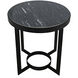 Parker 26 X 25 inch Matte Black Side Table