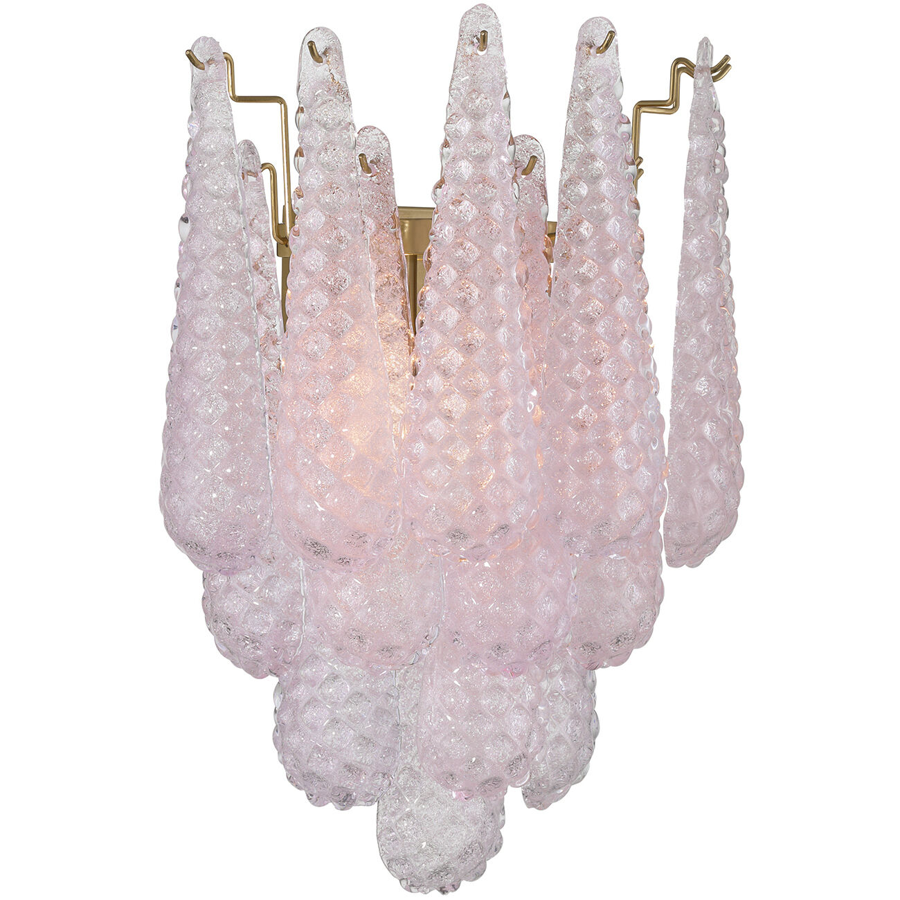 Ollie Wall Sconce Wall Light in Sand Glass Blush