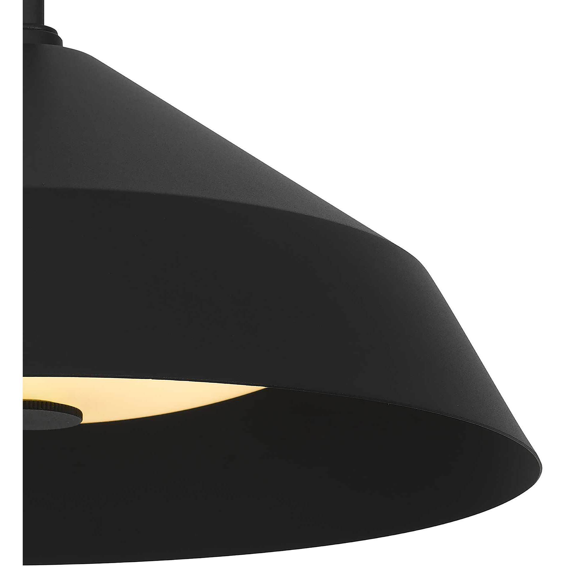 Nin LED 14 inch Sand Black Outdoor Pendant