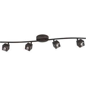 AFX CAR Series 4 Light LED Fixed Track in Oil-Rubbed Bronze CARF4200LEDRB3K