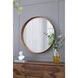 Wayne 39.4 X 39.4 inch Brown Wall Mirror