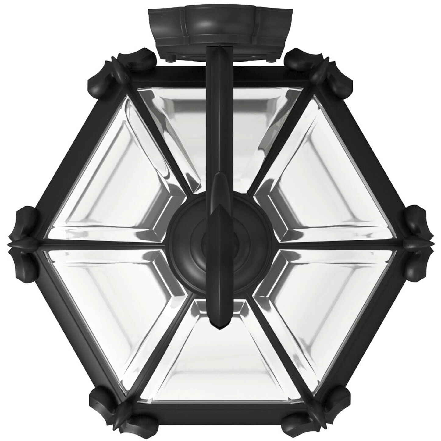 Estate Series San Clemente Outdoor Wall Mount Lantern in Museum Black, Medium