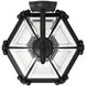 Estate Series San Clemente Outdoor Wall Mount Lantern in Museum Black, Medium