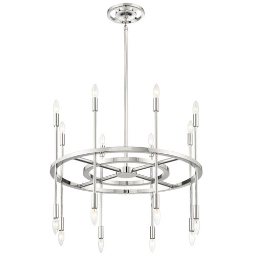 Aries 16 Light 29 inch Polished Nickel Chandelier Ceiling Light