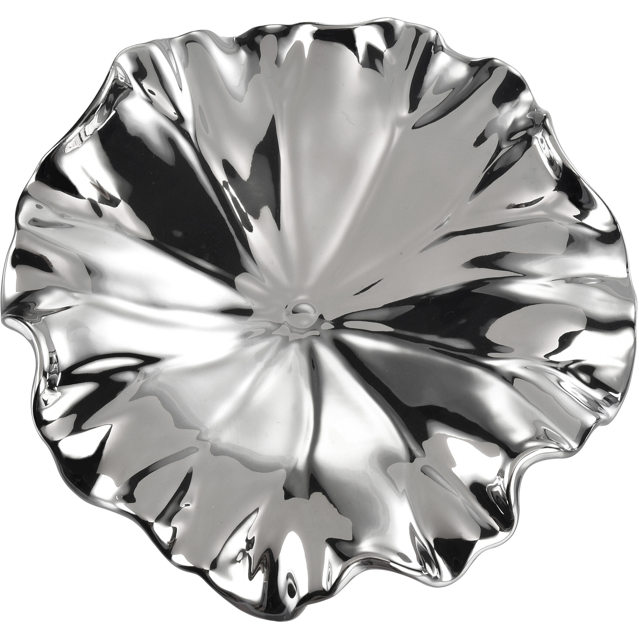Petal Silver Dimensional Wall Art, Set of 4