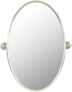 Burnish 30.25 X 25.25 inch Silver Mirror, Oval