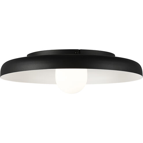 Creston LED 15.88 inch Matte Black Flush Mount Ceiling Light