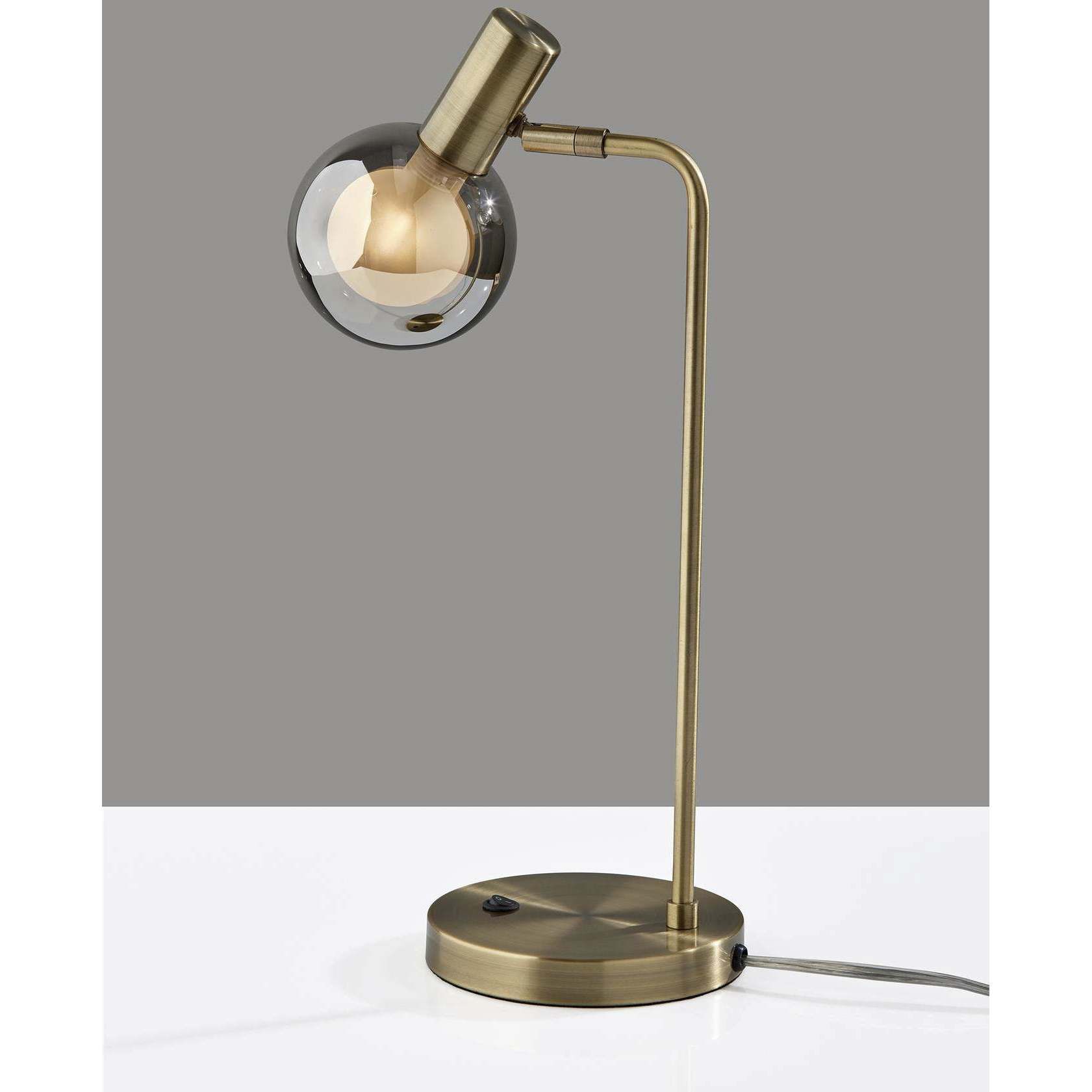 Starling 16 inch 4.00 watt Antique Brass Desk Lamp Portable Light