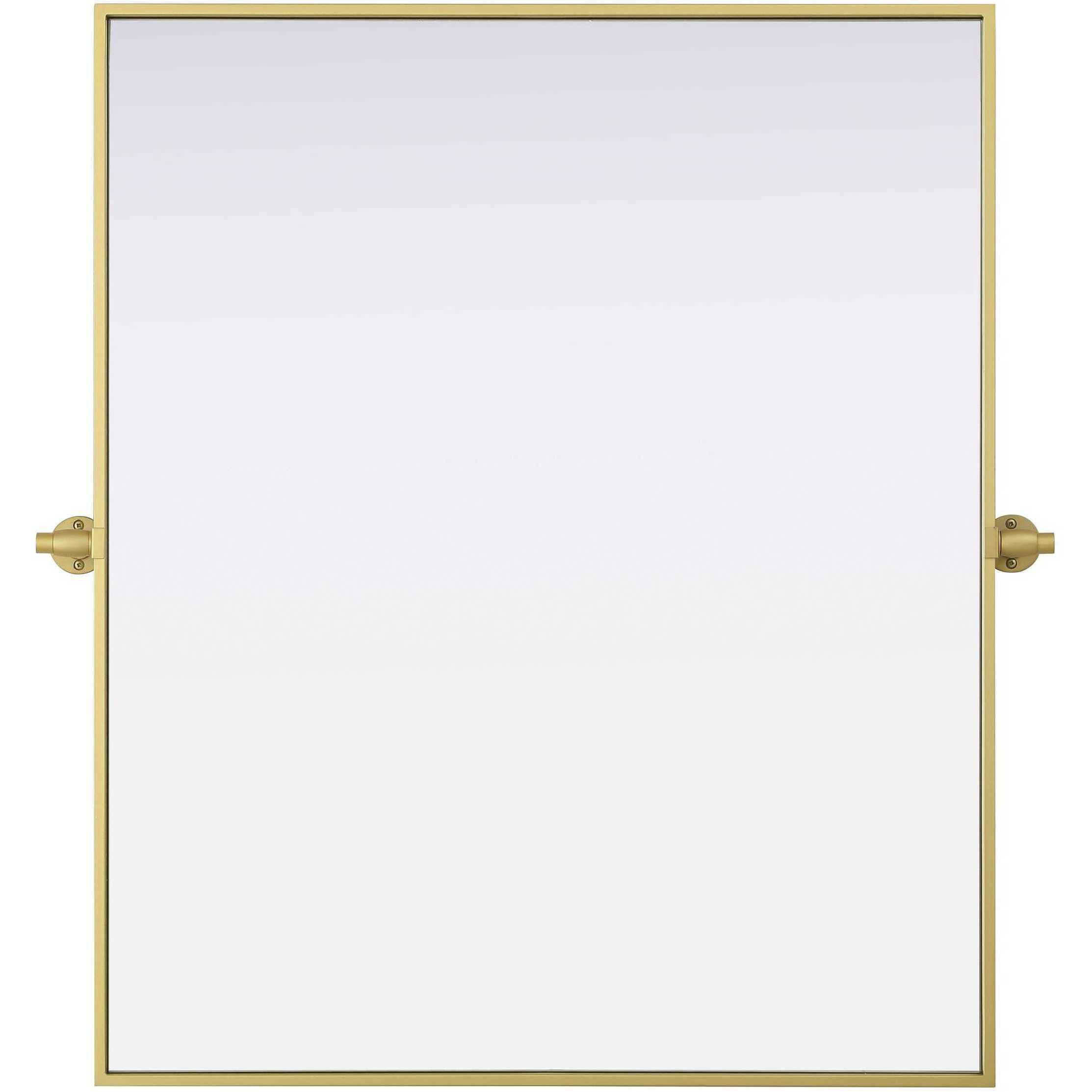 Amoura 36 X 30 inch Brass Mirror