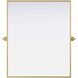 Amoura 36 X 30 inch Brass Mirror
