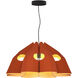 Victoria 29.5 inch Terracotta Pendant Ceiling Light in Terracotta/Ash