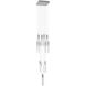 Original Glacier Avenue LED 20 inch Polished Chrome Multi Port Pendant Ceiling Light in Bubbled