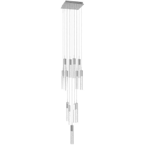 Original Glacier Avenue LED 20 inch Polished Chrome Multi Port Pendant Ceiling Light in Bubbled