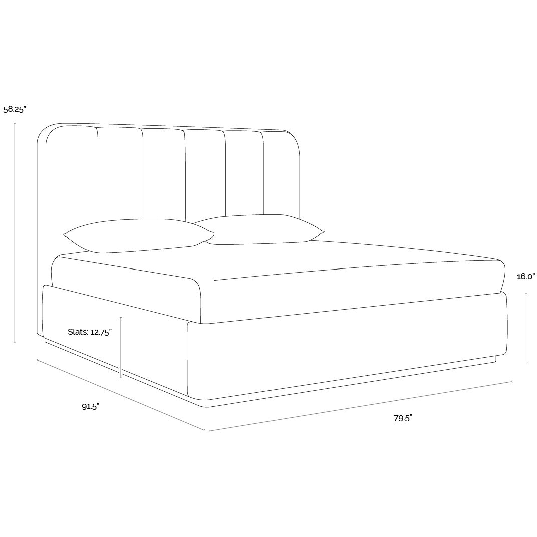 Jamille Eclipse White Bed, King