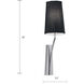 Diamond Sconce Wall Light in Black Fabric