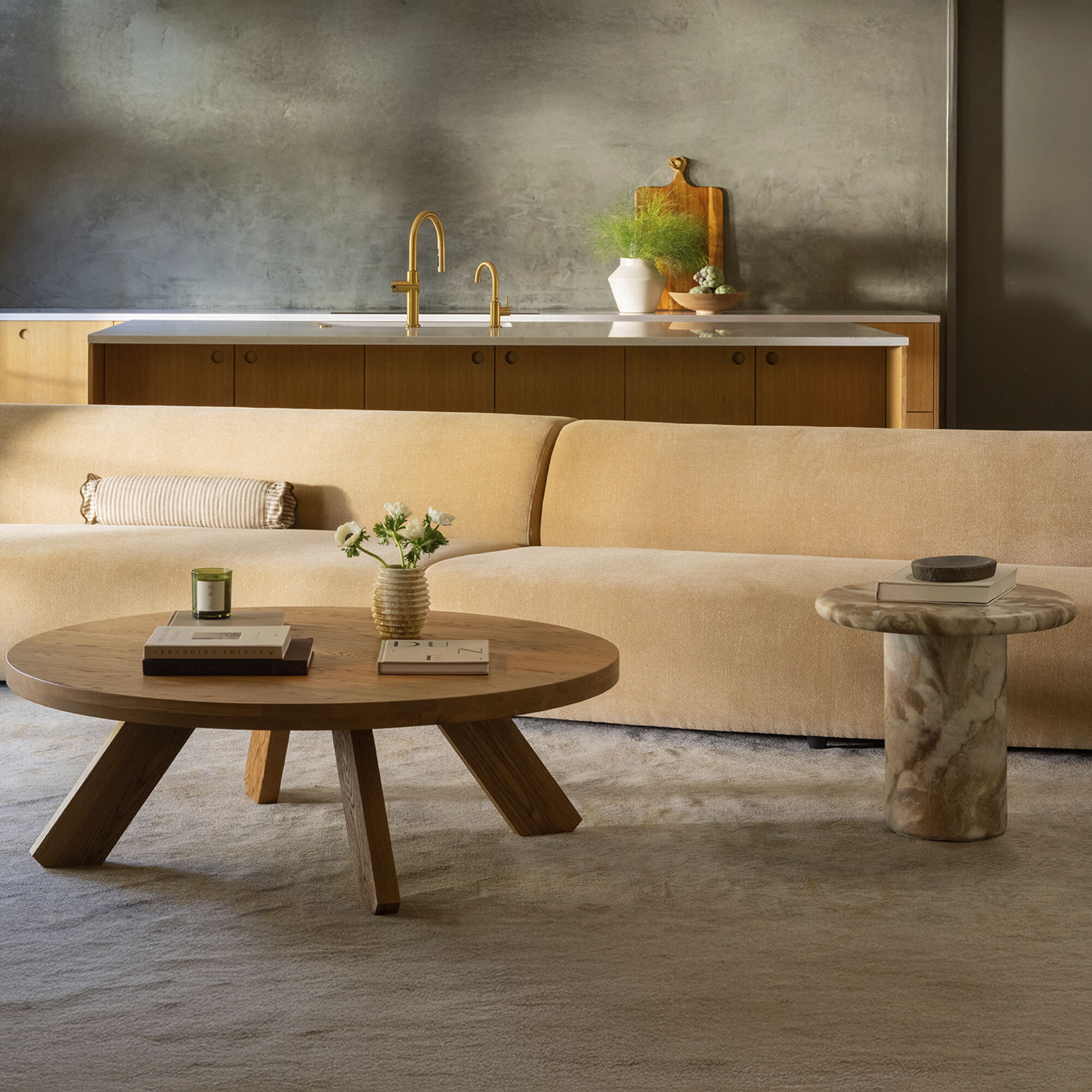 Naomi Yellow Concave Modular Sectional