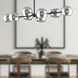 Alora Mood Willow 8 Light 48.25 inch Matte Black Linear Pendant Ceiling Light in Smoke Glass