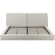 Zeppelin Light Grey Bed, Queen