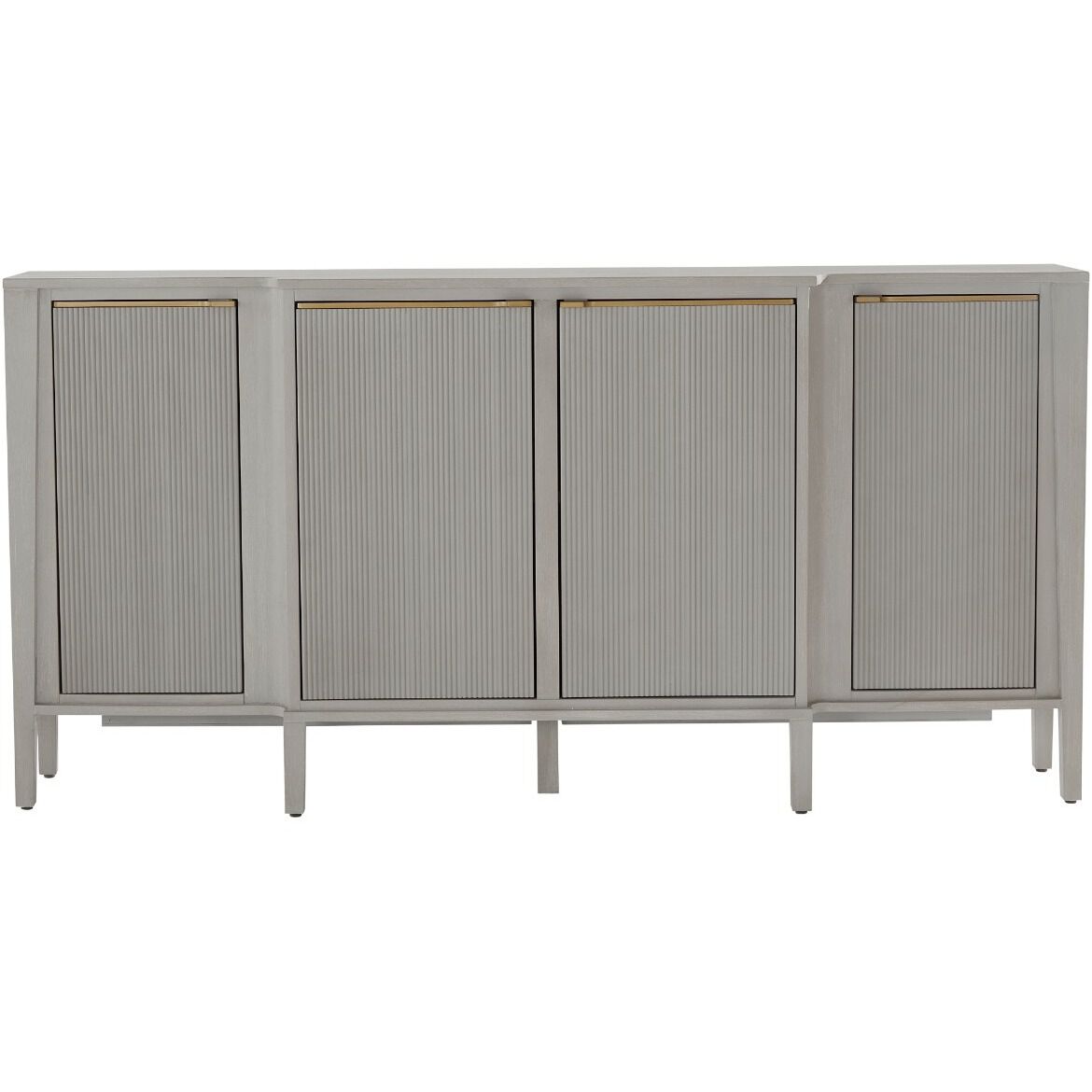 Leary Light Grey Cerused / Stained Gold Cabinet