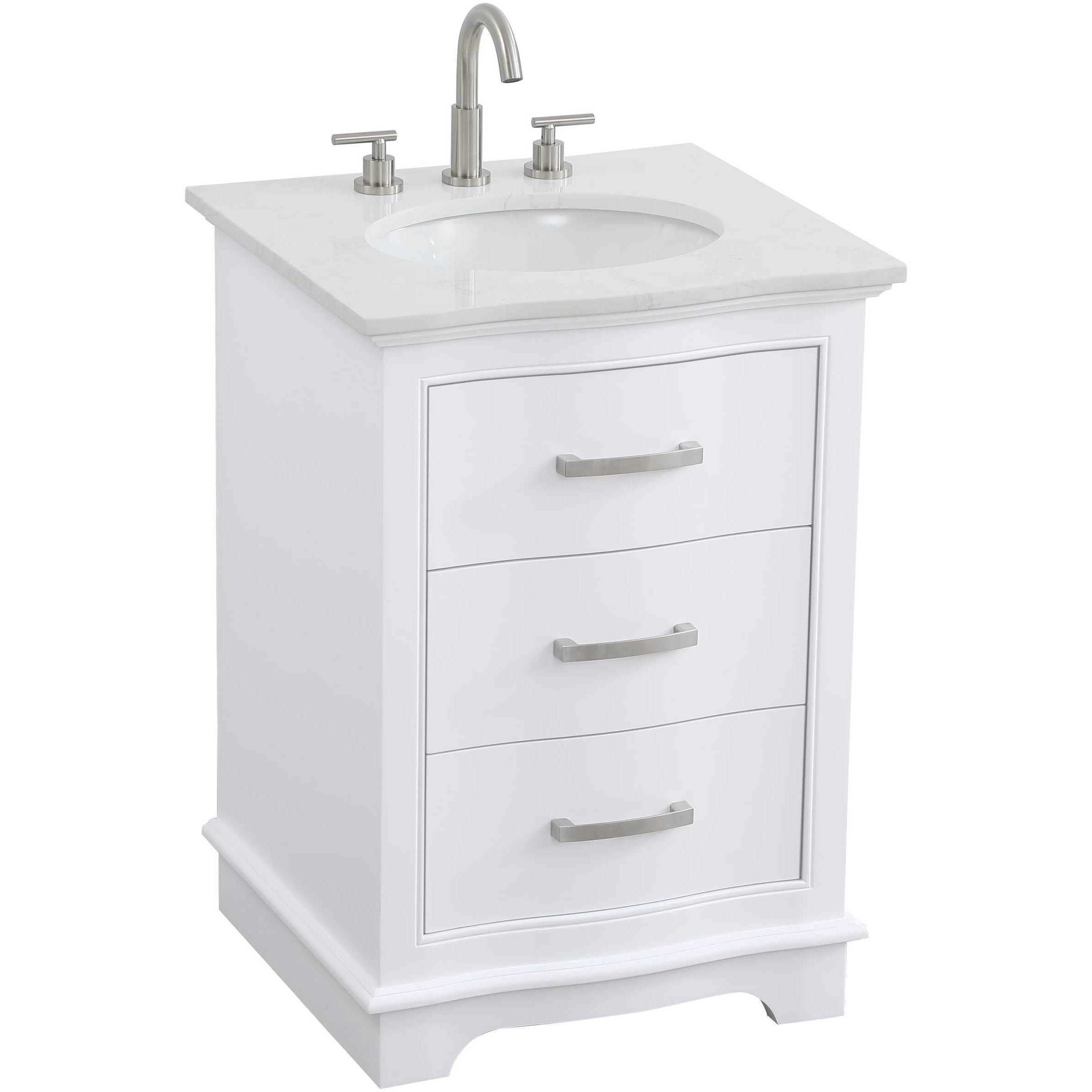 Knox 24 X 34 inch White Bathroom Vanity Cabinet