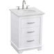Knox 24 X 34 inch White Bathroom Vanity Cabinet
