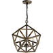 Amazon 3 Light 17 inch Antique forged copper Up Pendant Ceiling Light