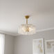 Maisie 21.75 inch Brushed Gold Fandelier