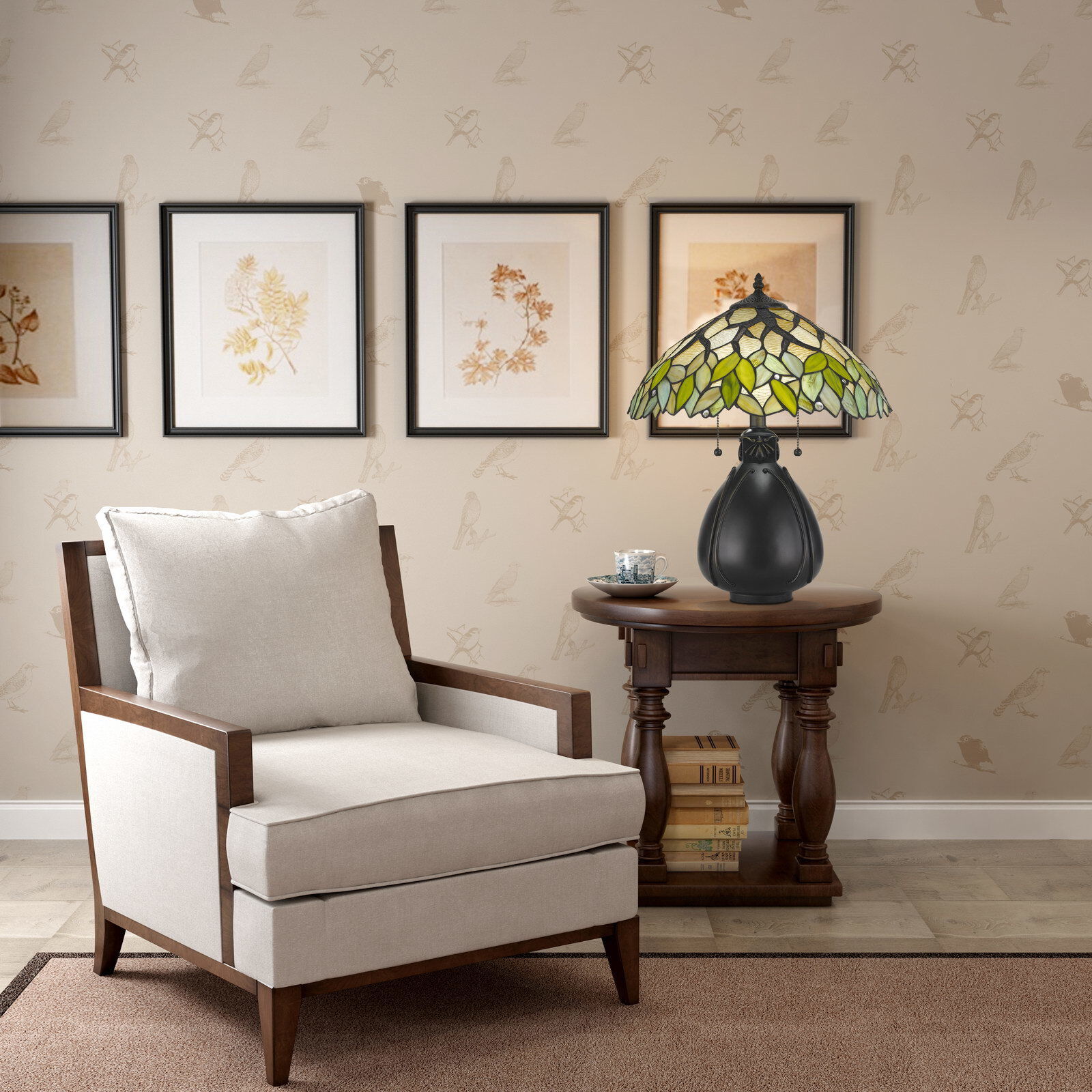 Tiffany 19 inch 60 watt Table Lamp Portable Light