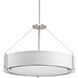 Ratio 6 Light Brushed Nickel Pendant Ceiling Light, Design Series