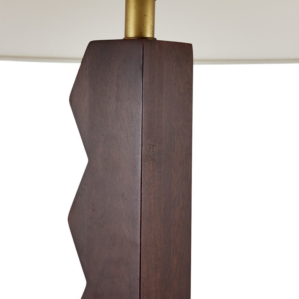 Elvis 150.00 watt Dark Walnut Floor Lamp Portable Light