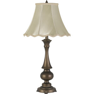 Clare 32 inch 150 watt Antique Brass Table Lamp Portable Light