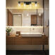 Lauren 4 Light 30.5 inch Matte Black Vanity Wall Light