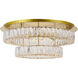 Monroe LED 26 inch Gold Flush Mount Ceiling Light