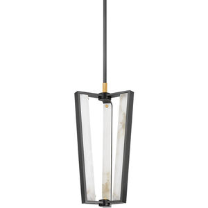 Edgemere LED 11 inch Aged Brass and Distressed Bronze Pendant Ceiling Light