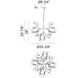 Hydragea Bloom LED 35.38 inch Gold Pendant Ceiling Light