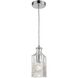 Twickenham 1 Light 4 inch Chrome with Clear Mini Pendant Ceiling Light