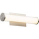 Fort Worth LED 17.75 inch Satin Nickel Bath Vanity Wall Light
