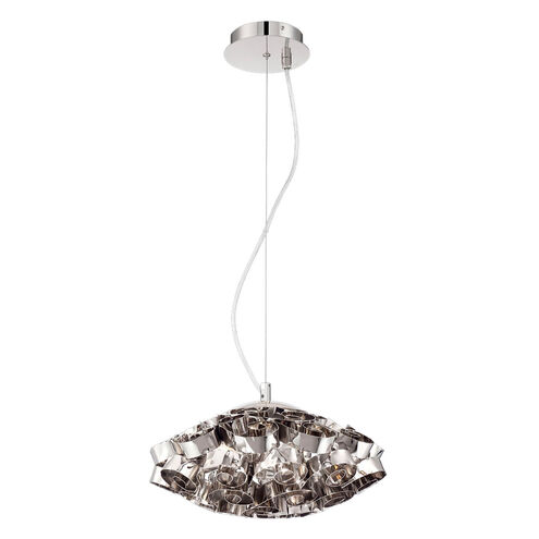 Grace 3 Light 14 inch Polished Nickel Chandelier Ceiling Light