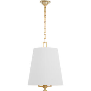 Karnes 3 Light 15 inch Aged Brass Pendant Ceiling Light