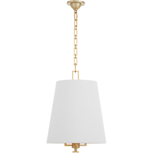Karnes 3 Light 15 inch Aged Brass Pendant Ceiling Light