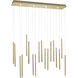 Canada LED 8.2 inch Gold LED Chandelier Ceiling Light
