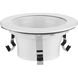 4in Recessed Trim PAR20 Satin White Step Baffle Trim