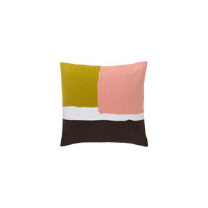 Harvey 22 X 22 inch Lime and Pale Pink Throw Pillow