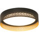 Ash LED 16 inch Black and Gold Flush Mount Ceiling Light