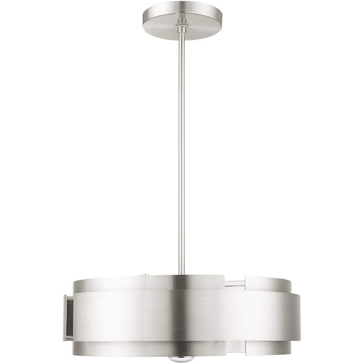 Varick 5 Light 22 inch Brushed Nickel Pendant Chandelier Ceiling Light