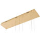Canada LED 6 inch Gold LED Chandelier Ceiling Light