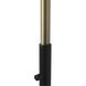 Morelli 72 inch 14 watt Matte Black and Weathered Brass Torchiere Portable Light