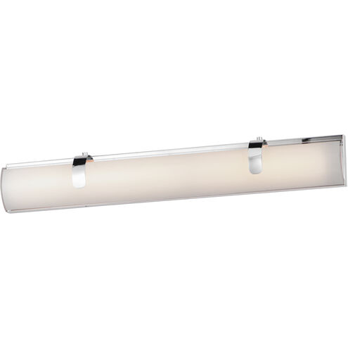 Clutch LED 30 inch Polished Chrome Bath Vanity Light Wall Light