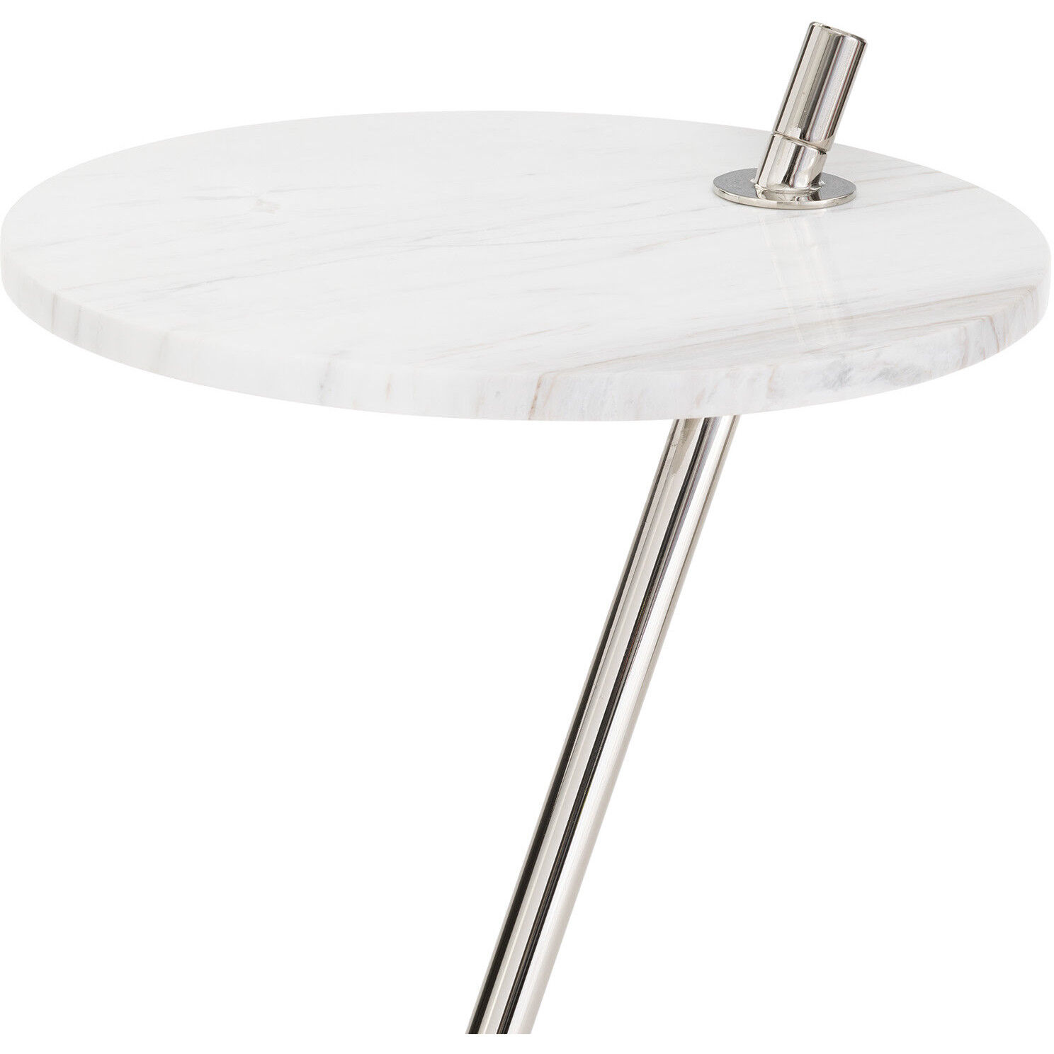 Spyder 26.5 X 14 inch Polished Nickel Side Table