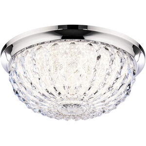 Genoa LED 12 inch Polished Chrome Flush Mount Ceiling Light, Schonbek Signature